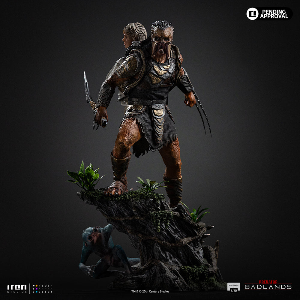 Estátua Predator Dek & Thia - Predator: Badlands - Art Scale 1/10 - Iron Studios