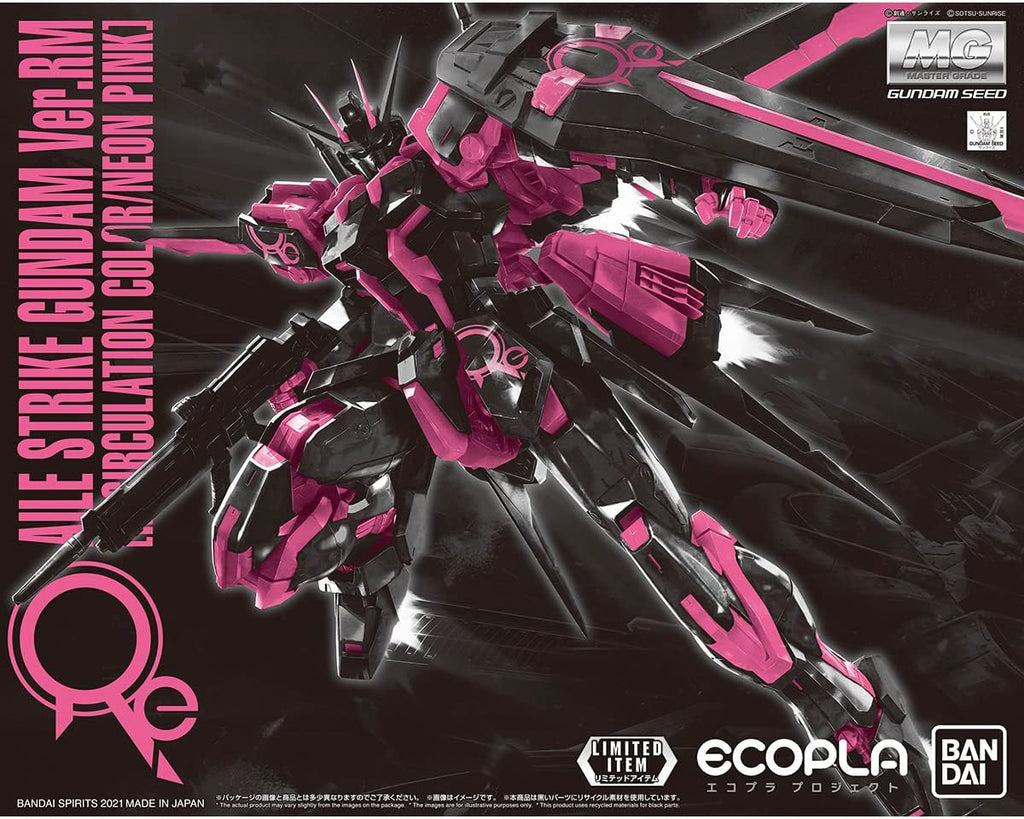 Figura Model Kit Aile Strike Gundam (Ver. RM Recirculation Color Neon Pink) - Gundam - MG 1/100 - Bandai