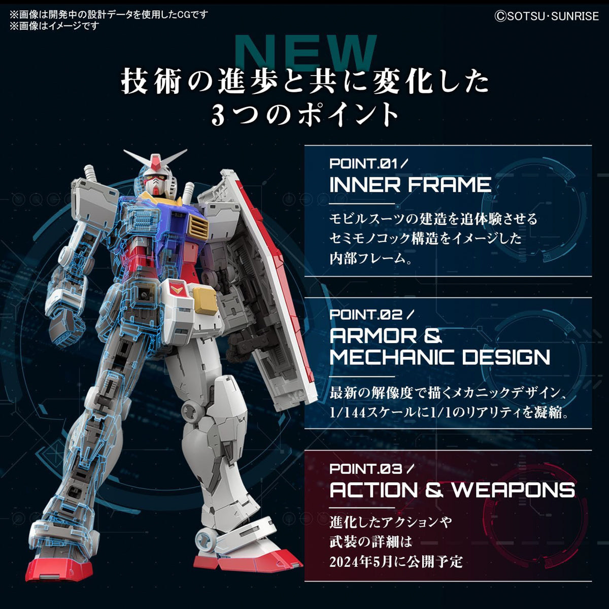 RX-78-2 Gundam Ver. 2.0 - Gundam - RG 1/144 - Bandai – Iron