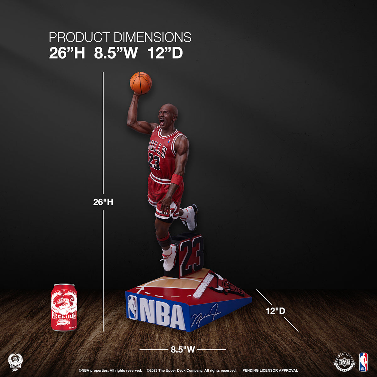 Estátua Michael Jordan - NBA - Quarter Scale - PCS – Iron Studios