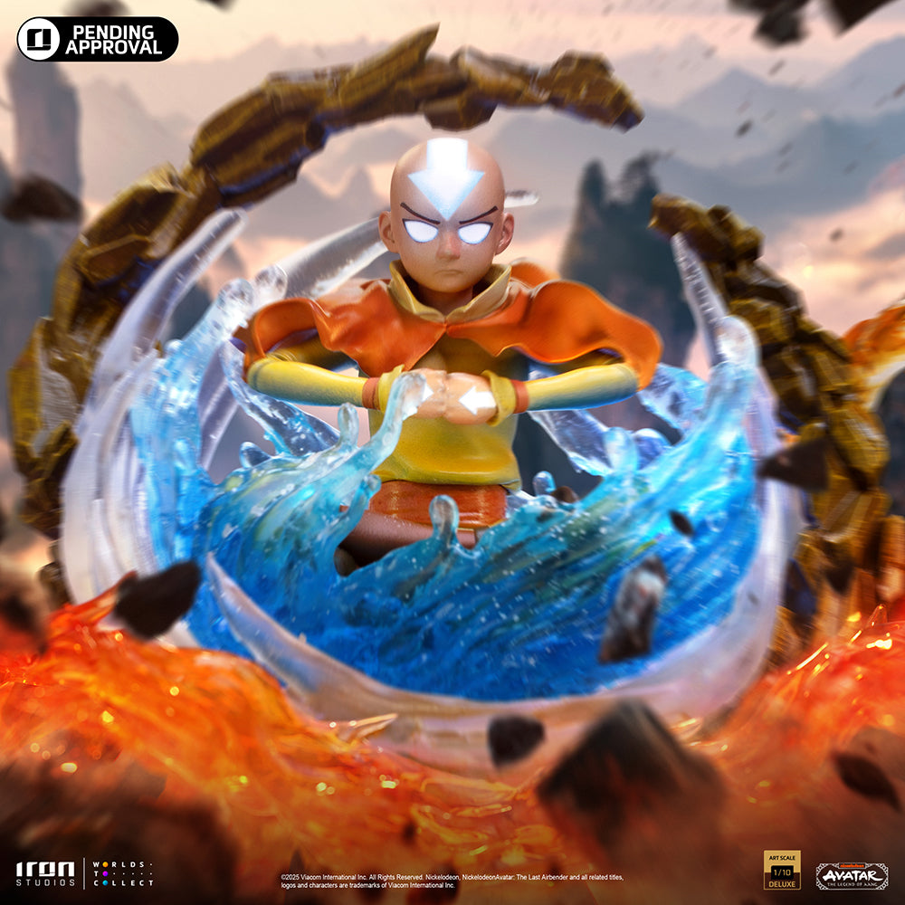 Estátua Aang - Avatar The Legend of  Aang - Art Scale 1/10 - Iron Studios