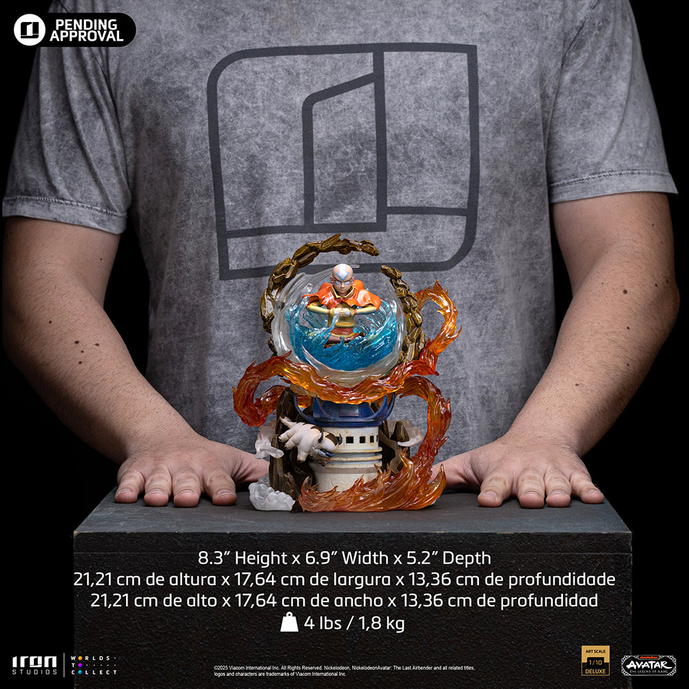 Estátua Aang - Avatar The Legend of  Aang - Art Scale 1/10 - Iron Studios