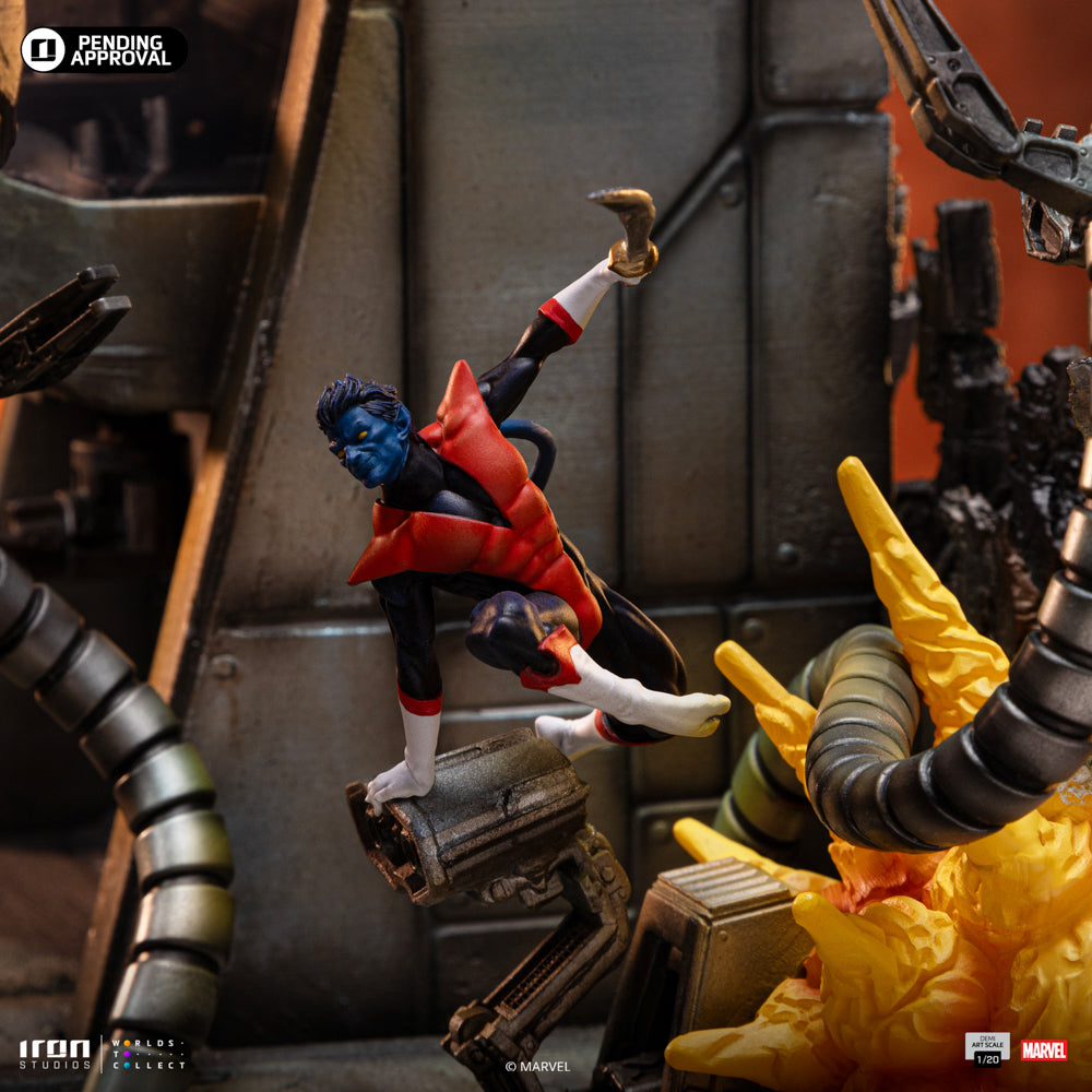 Estátua X-Men Danger Room Comics Diorama B - X-Men - Demi Scale 1/20 - Iron Studios
