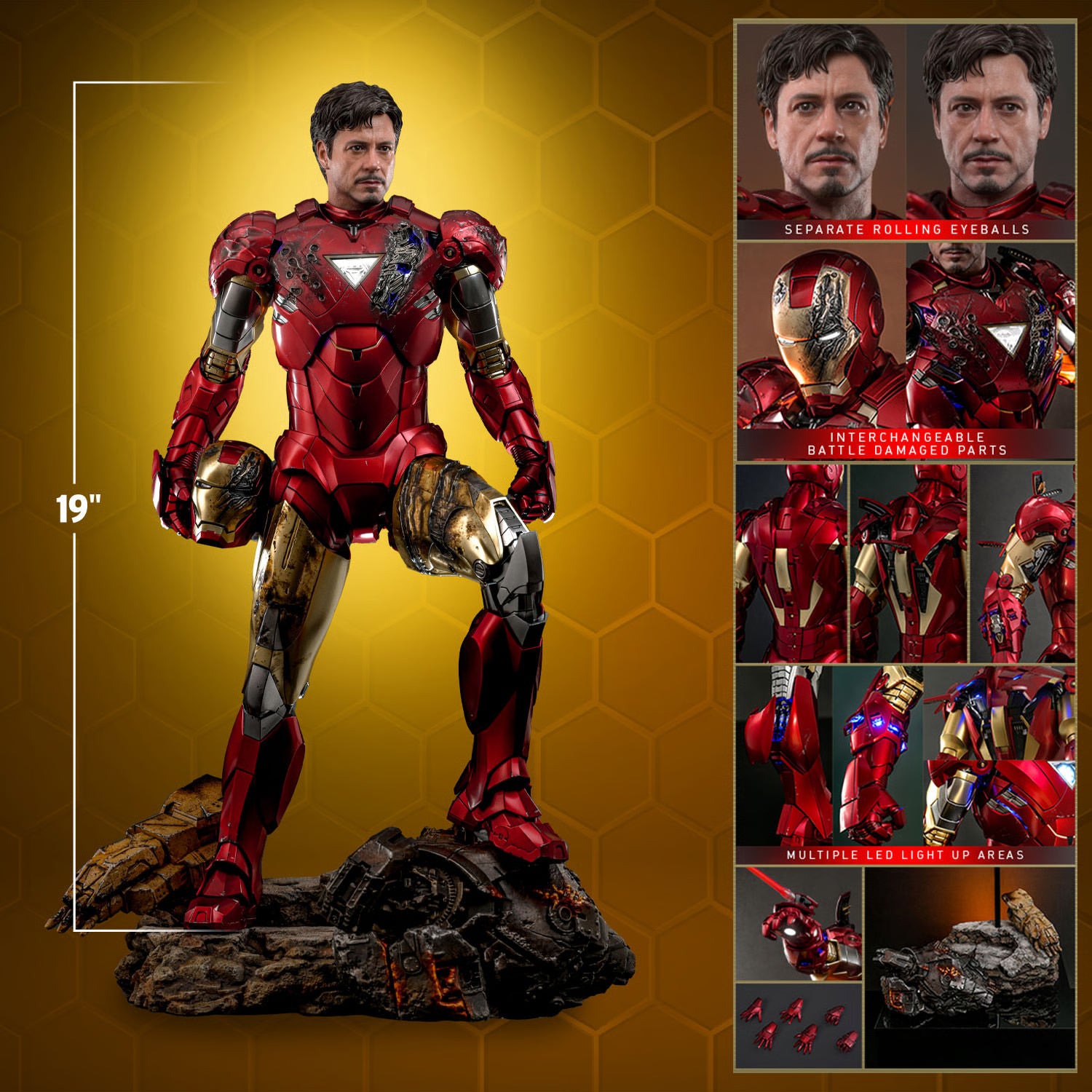 Figura Iron Man Mark VI – Iron Man – 1/4 Scale – Hot Toys – Iron