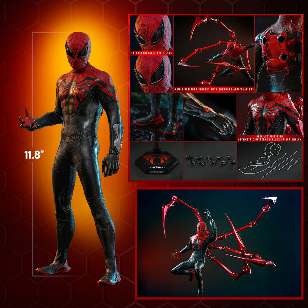 Figura Peter Parker (Superior Suit) – Marvel’s Spider-Man 2 – Sixth Scale – Hot Toys