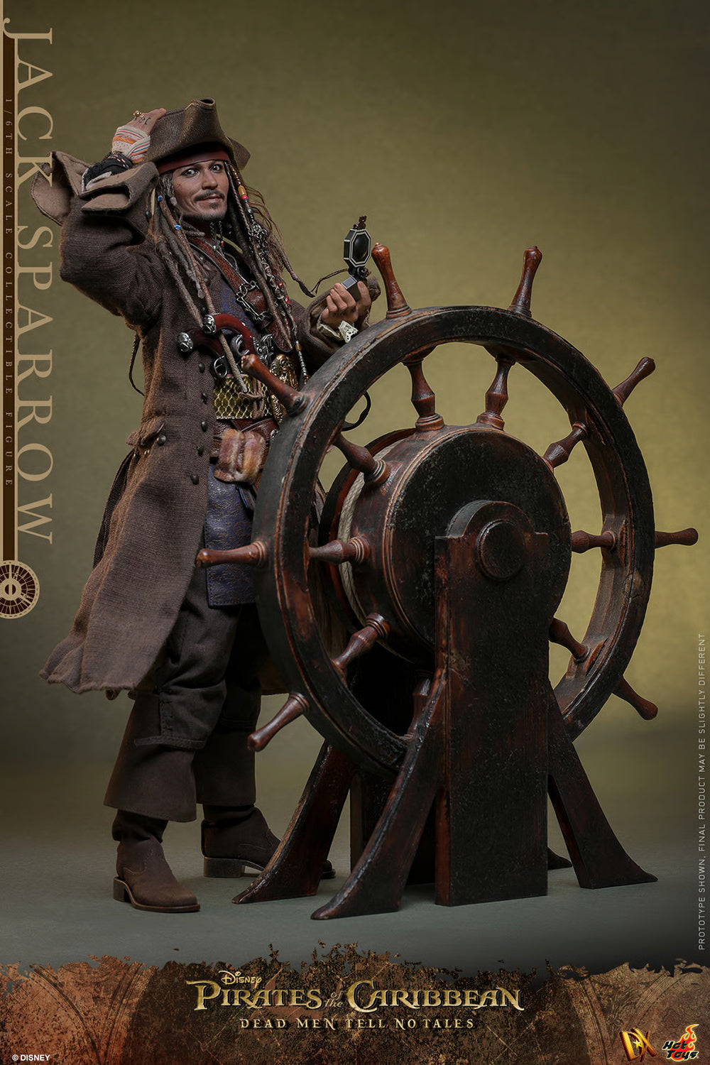 Figura Jack Sparrow Deluxe – Pirates of the Caribbean: Dead Men Tell No Tales – Sixth Scale – Hot Toys