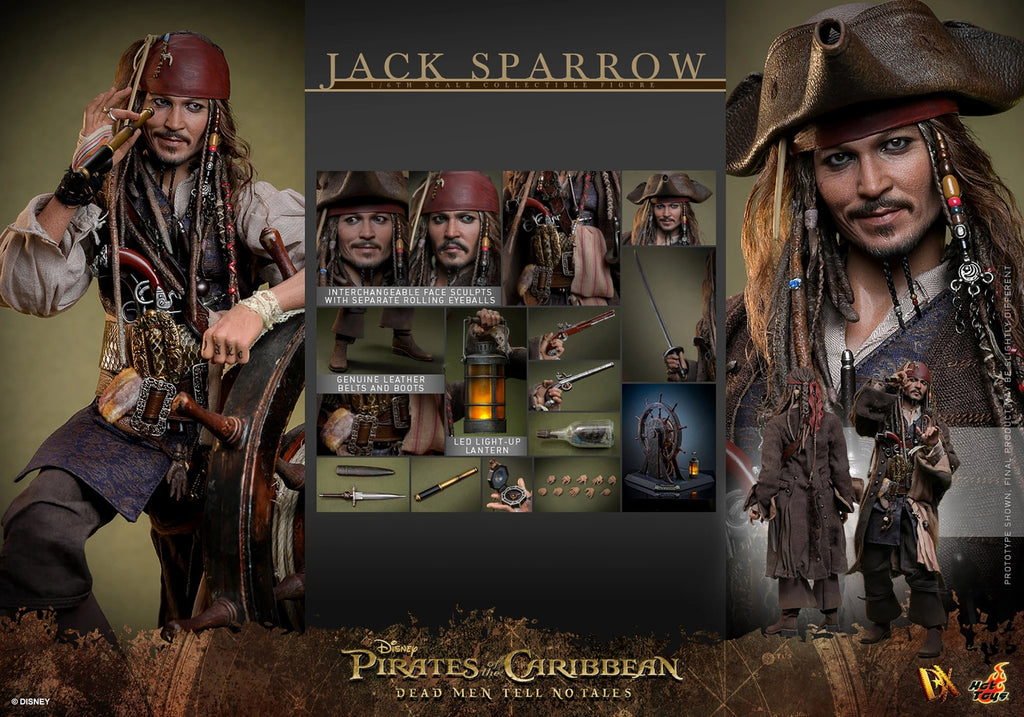 Figura Jack Sparrow Deluxe – Pirates of the Caribbean: Dead Men Tell No Tales – Sixth Scale – Hot Toys
