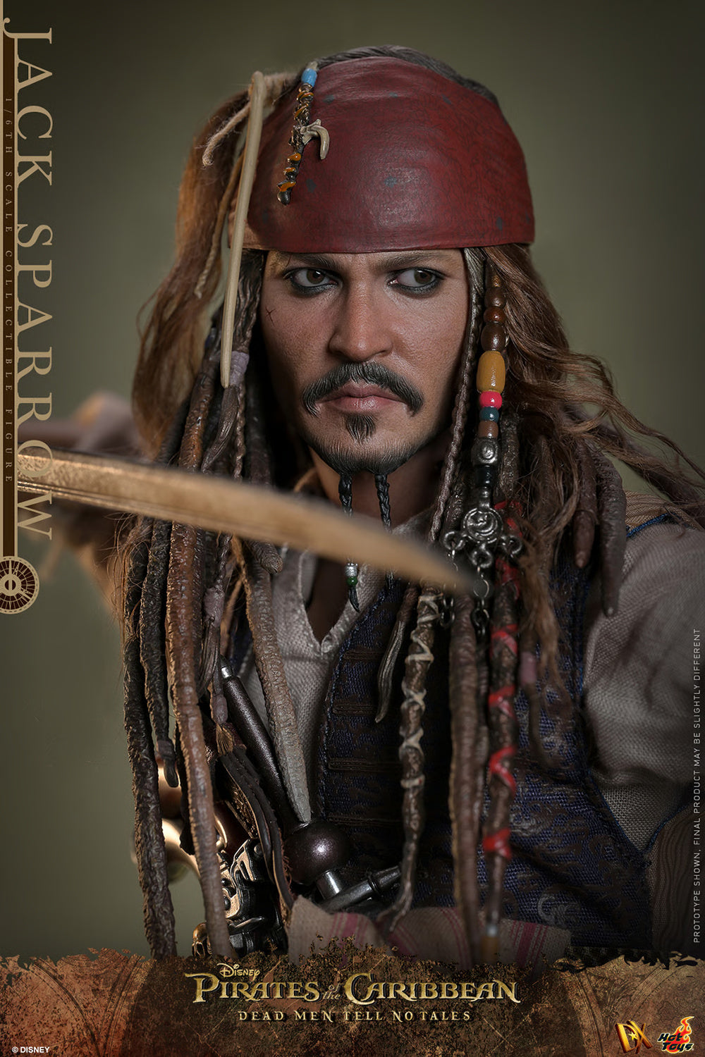 Figura Jack Sparrow Deluxe – Pirates of the Caribbean: Dead Men Tell No Tales – Sixth Scale – Hot Toys