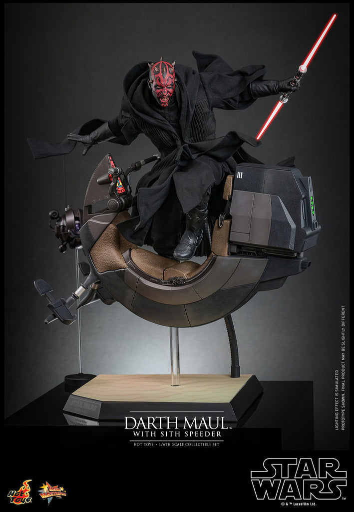 Figura Darth Maul and Speeder - Star Wars: The Phantom Manace - Sixth Scale - Hot Toys