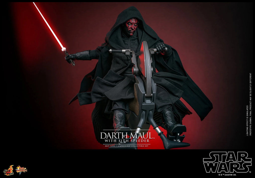 Figura Darth Maul and Speeder - Star Wars: The Phantom Manace - Sixth Scale - Hot Toys