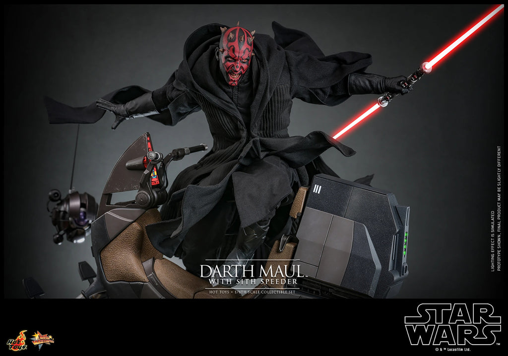 Figura Darth Maul and Speeder - Star Wars: The Phantom Manace - Sixth Scale - Hot Toys