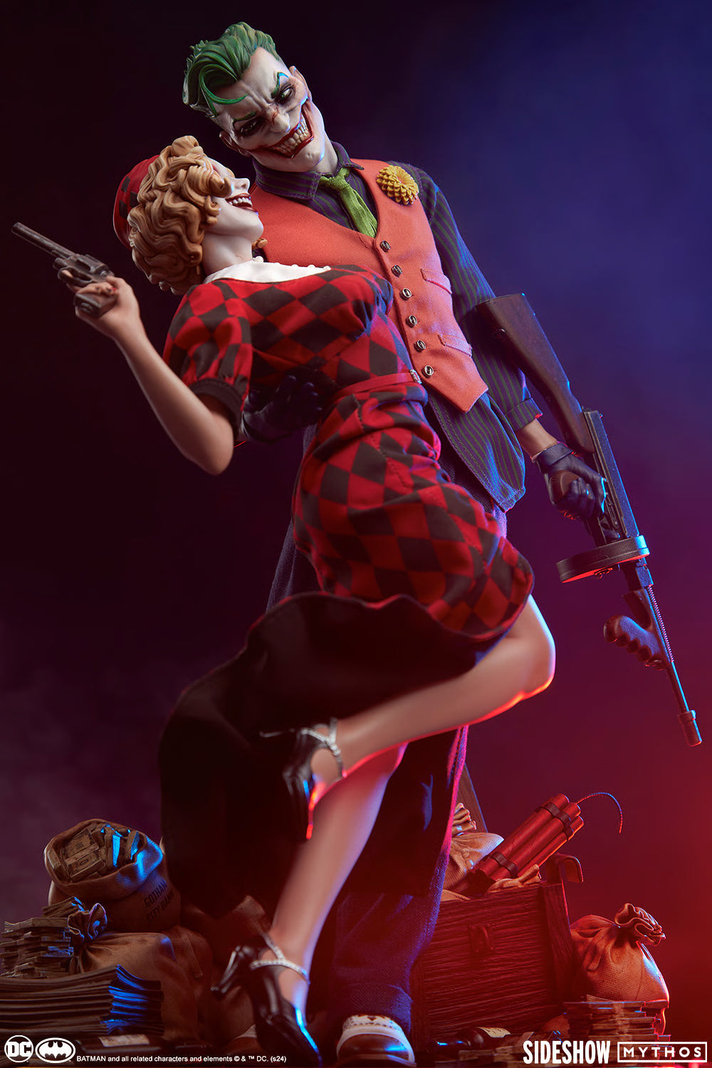 Figura Joker Harley Quinn Lawless Love Diorama - Dc Collectibles Batman - 1/5 - Sideshow