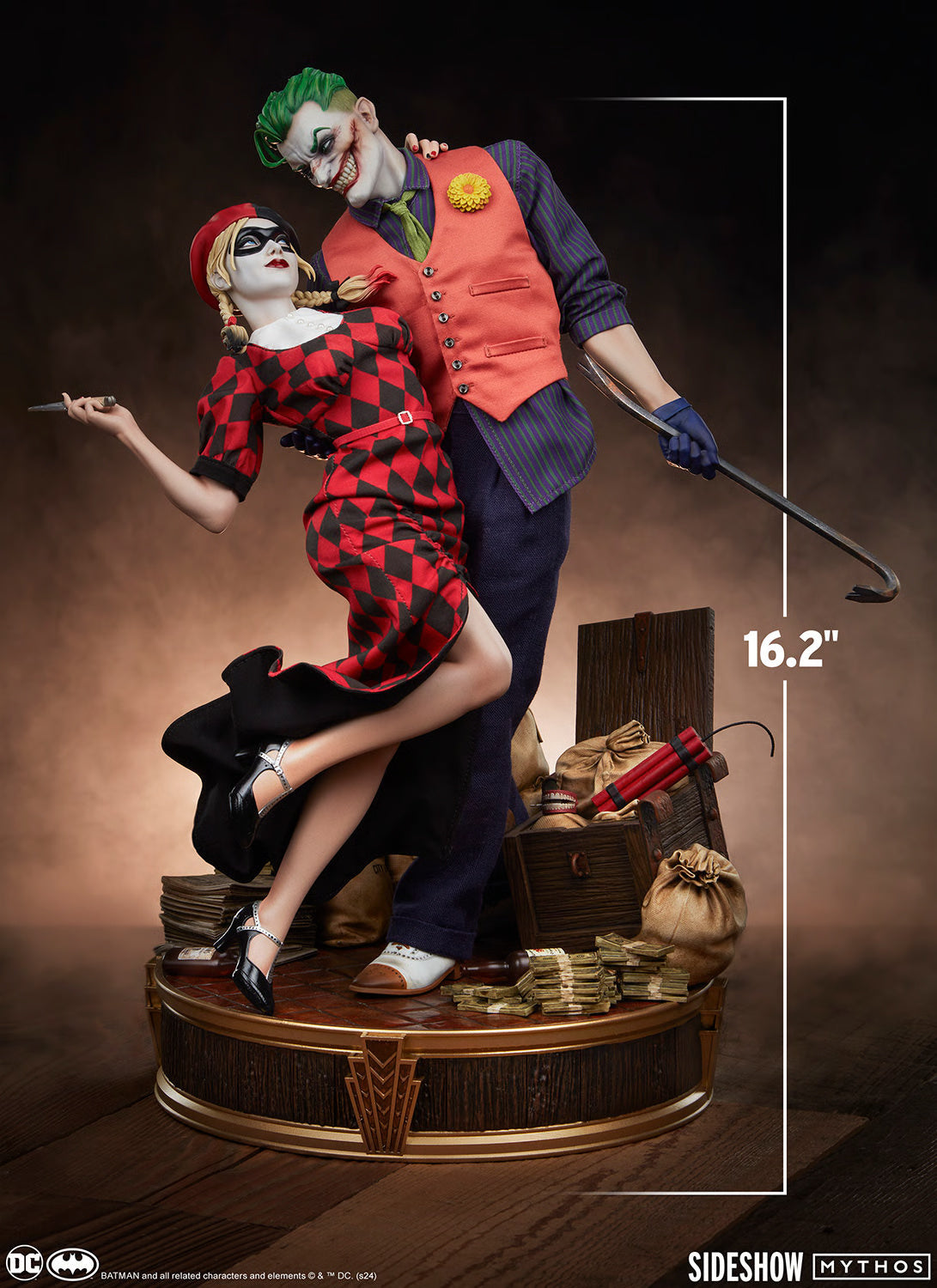 Figura Joker Harley Quinn Lawless Love Diorama - Dc Collectibles