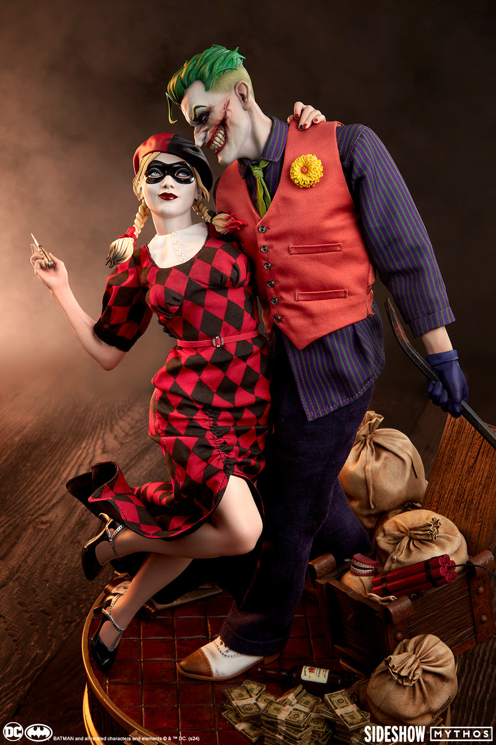 Figura Joker Harley Quinn Lawless Love Diorama - Dc Collectibles Batman - 1/5 - Sideshow