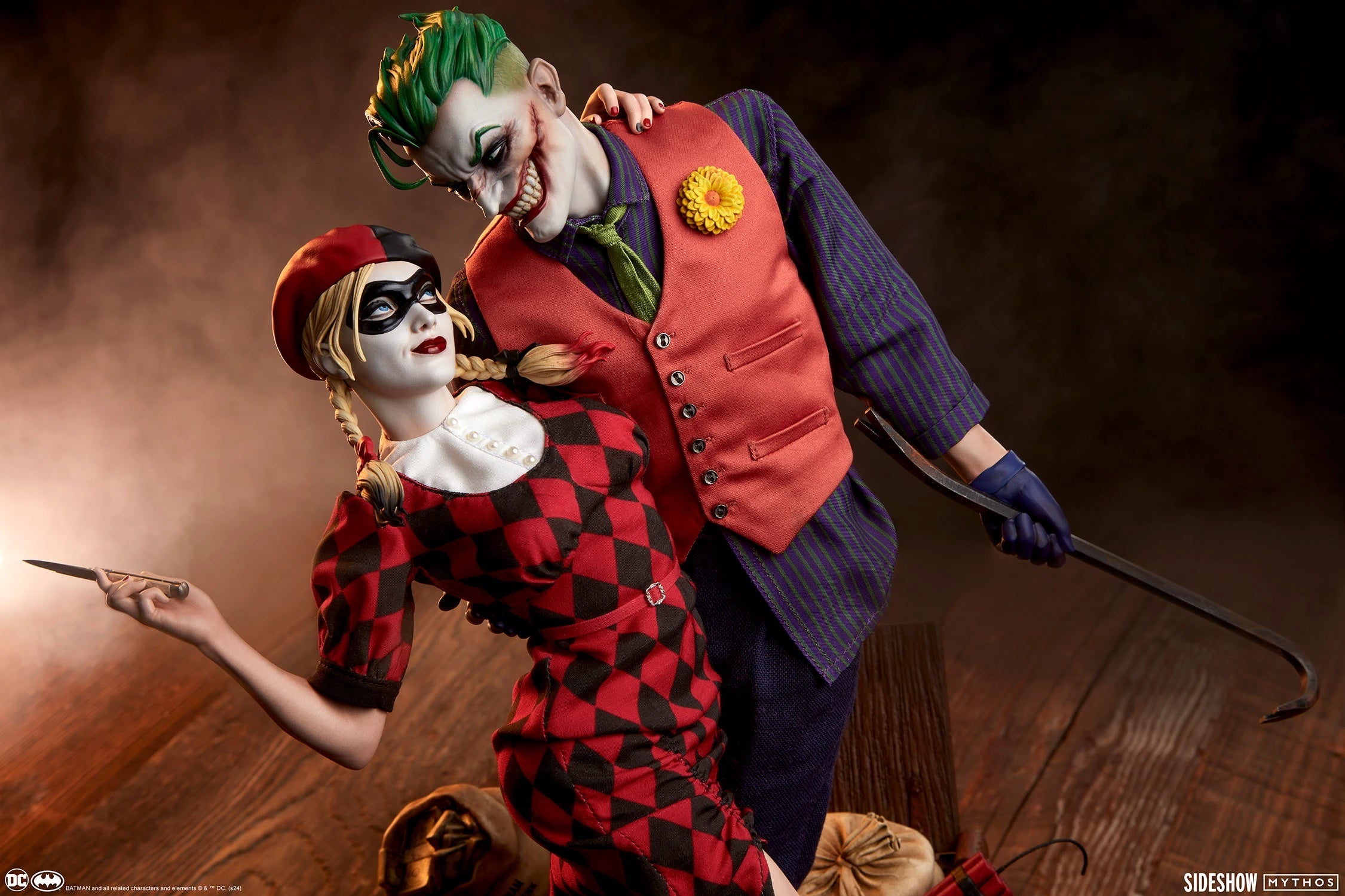 Figura Joker Harley Quinn Lawless Love Diorama - Dc Collectibles