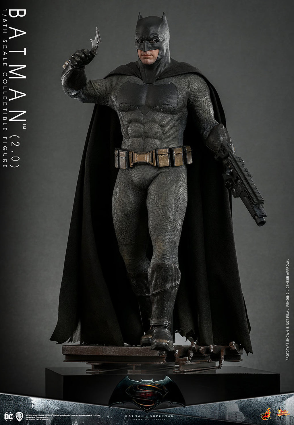 Figura Batman (2.0) Deluxe - Batman V Superman - Sixth Scale - Hot Toys