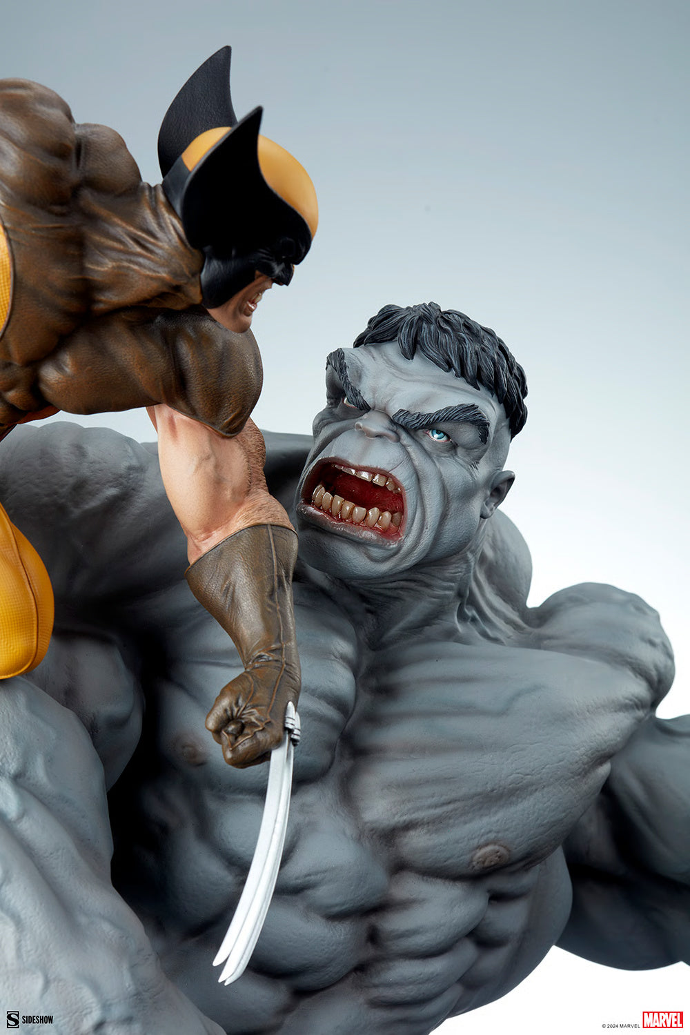 Estátua Grey Hulk vs Wolverine - Marvel Collectble - Maquette - SIdeshow