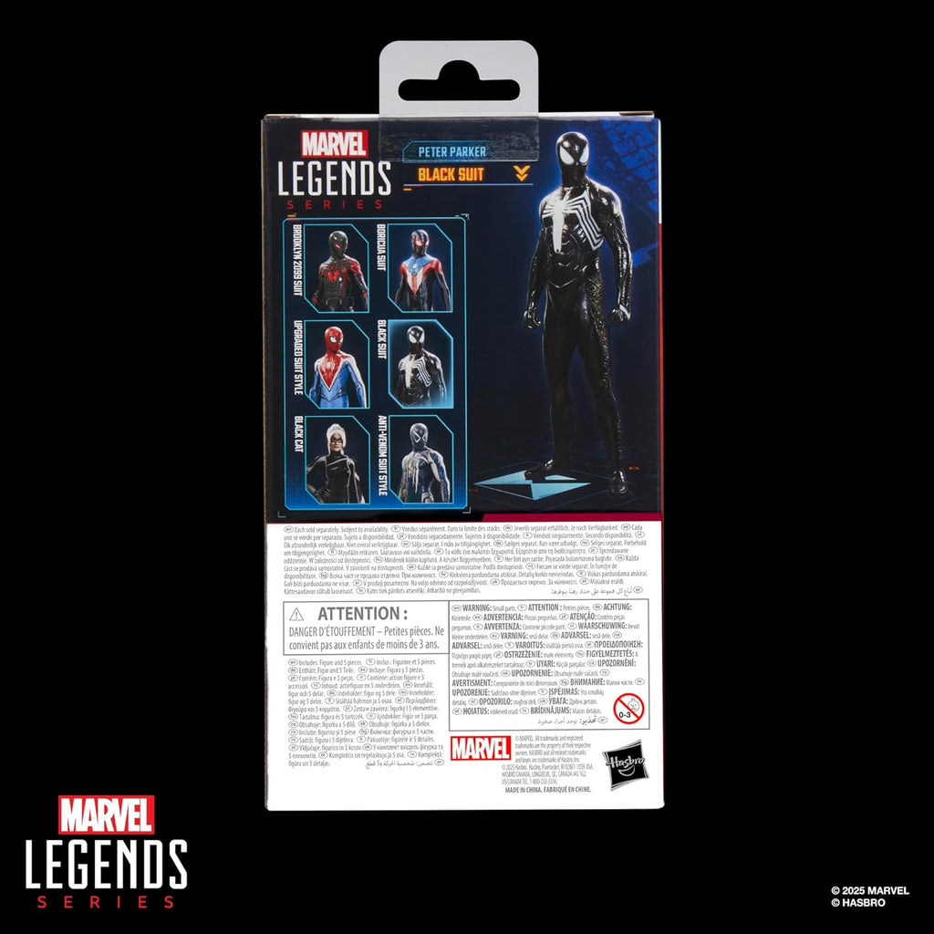 Figura Peter Parker Black Suit - Marvel Spider-man 2 - Gameverse - Hasbro