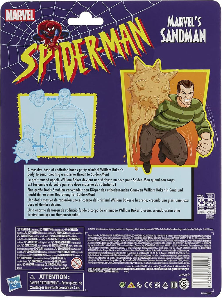 Figura Sandman - Spider-Man - Marvel Vintage Series - Hasbro
