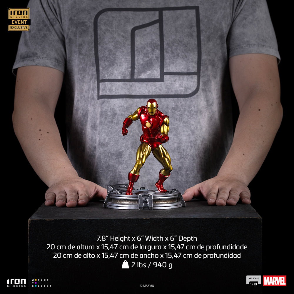 Estátua Iron Man Exclusive 2025 - Marvel Comics - Art Scale 1/10