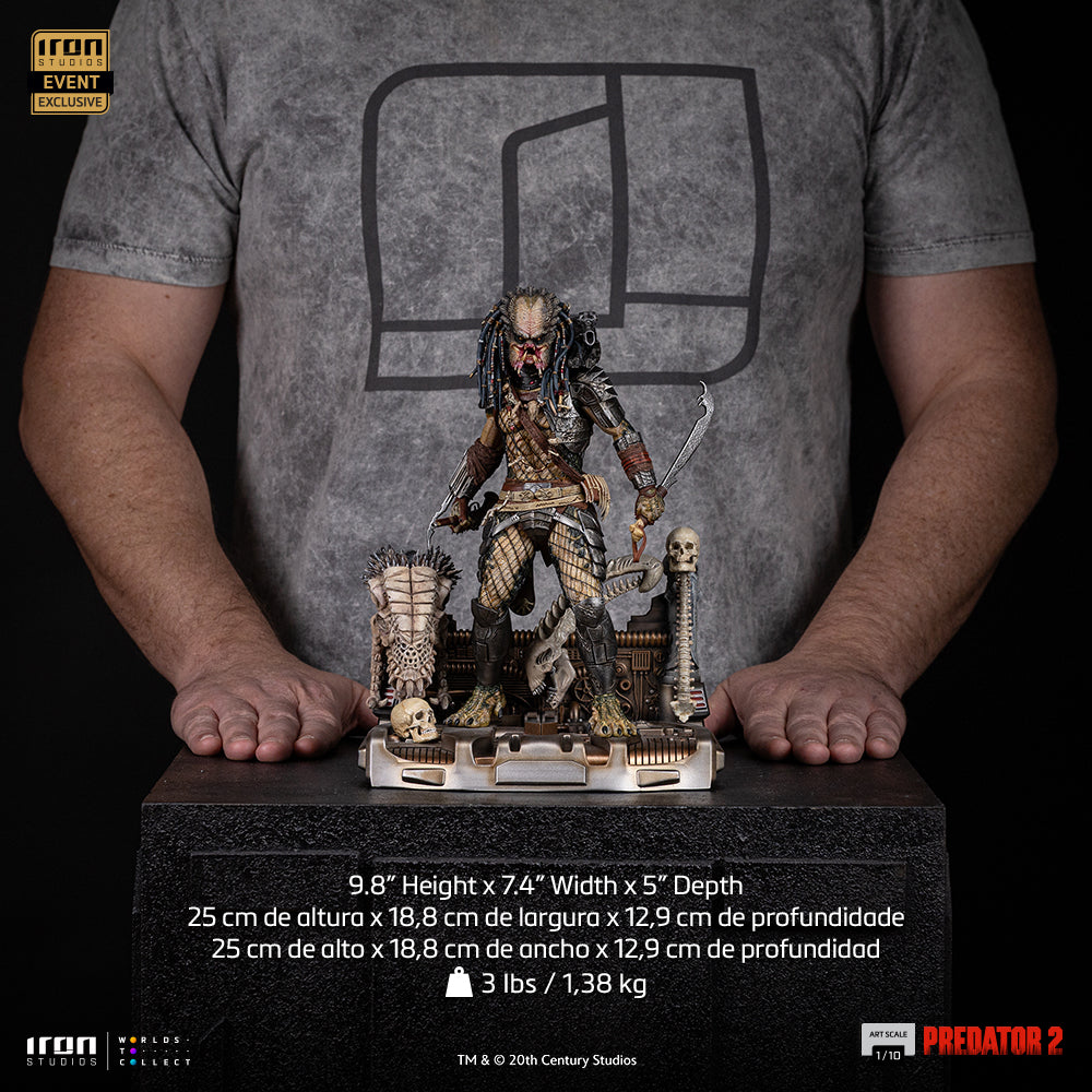 Estátua Elder Predator Exclusive 2025 - Predator 2 - Deluxe Art Scale 1/10 - Iron Studios
