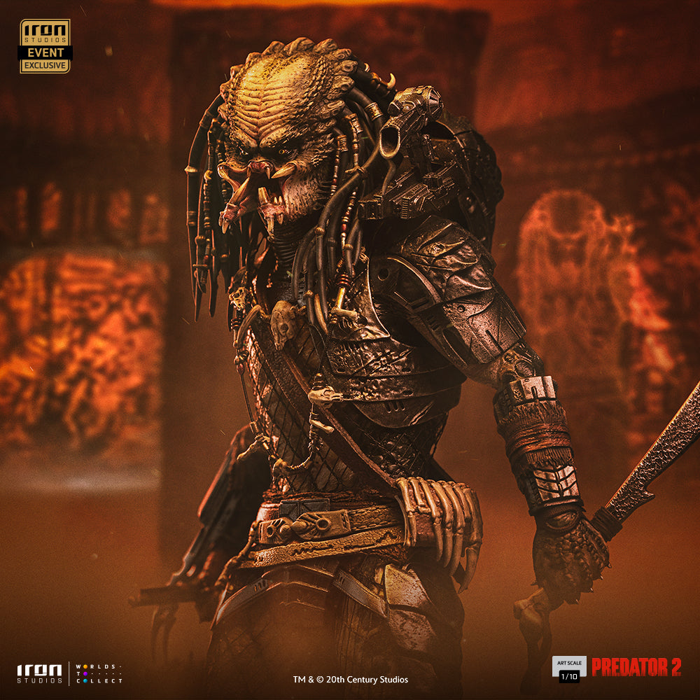 Estátua Elder Predator Exclusive 2025 - Predator 2 - Deluxe Art Scale 1/10 - Iron Studios