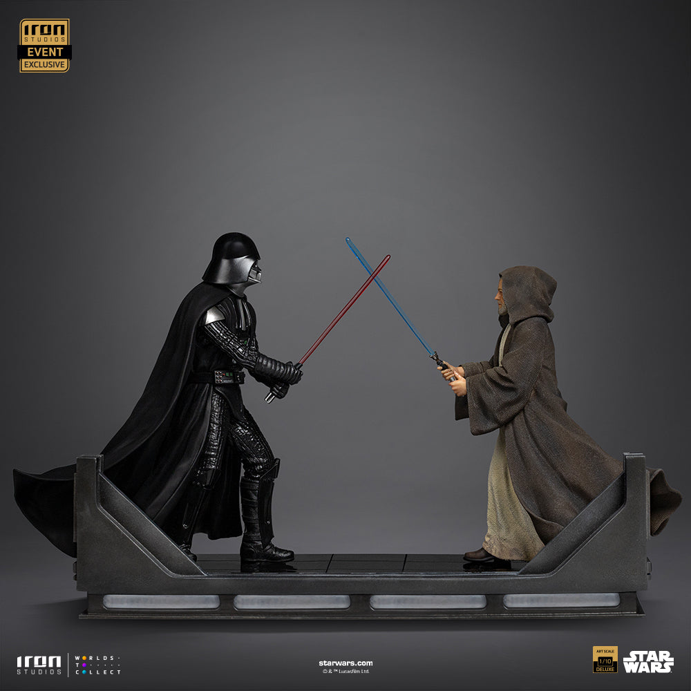 Estátua Darth Vader Vs Obi-Wan Kenobi Exclusive 2025 - Star Wars - Deluxe Art Scale 1/10 - Iron Studios