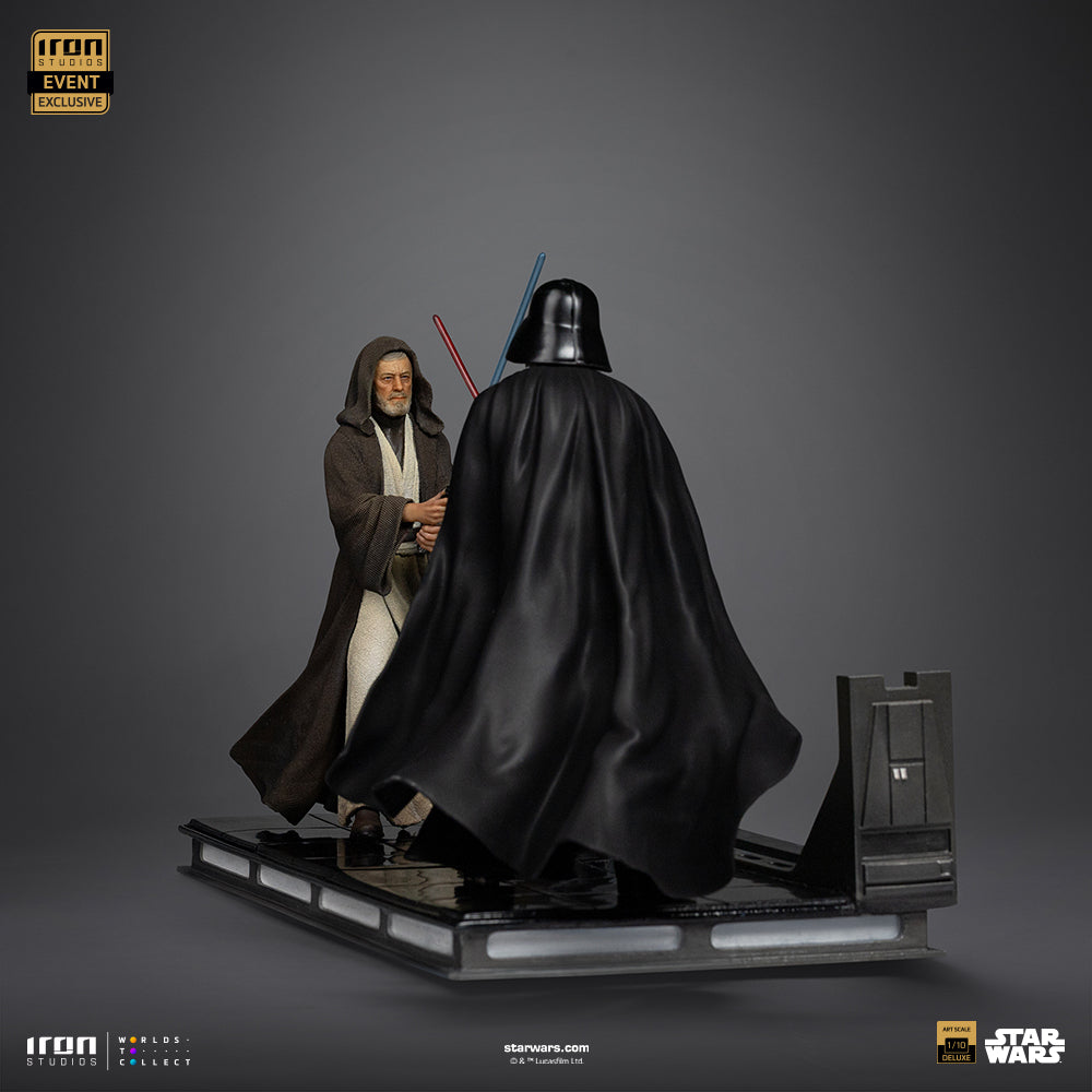Estátua Darth Vader Vs Obi-Wan Kenobi Exclusive 2025 - Star Wars - Deluxe Art Scale 1/10 - Iron Studios