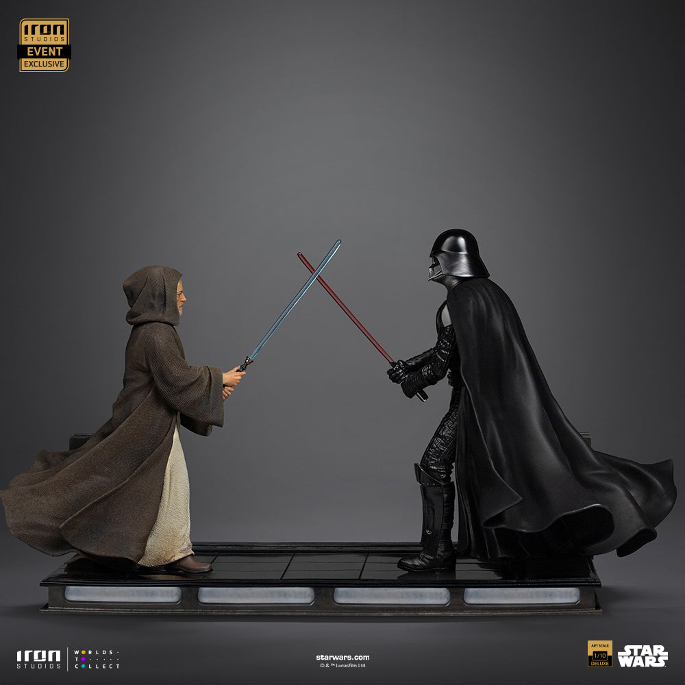 Estátua Darth Vader Vs Obi-Wan Kenobi Exclusive 2025 - Star Wars - Deluxe Art Scale 1/10 - Iron Studios