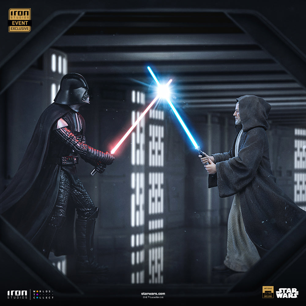 Estátua Darth Vader Vs Obi-Wan Kenobi Exclusive 2025 - Star Wars - Deluxe Art Scale 1/10 - Iron Studios