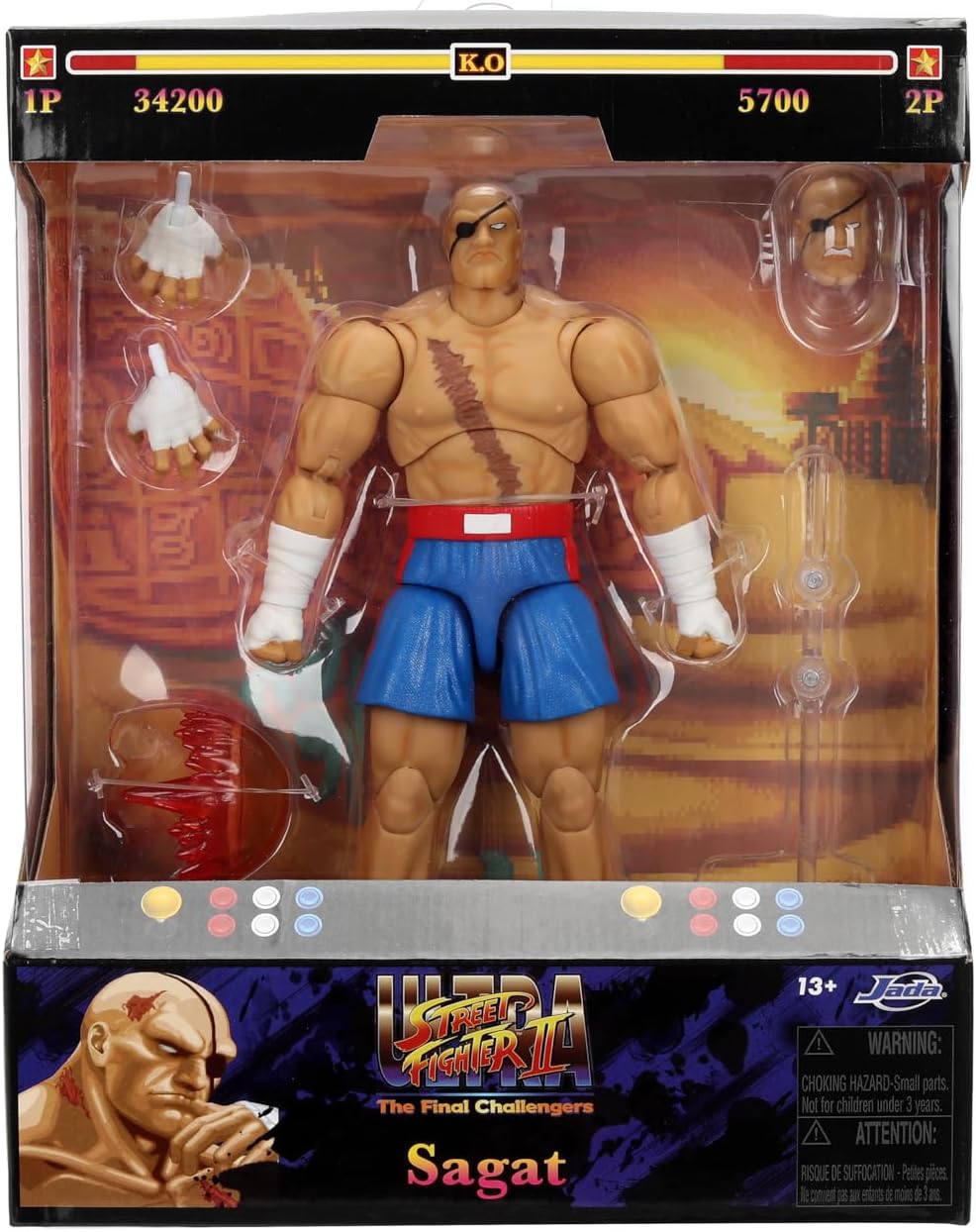 Figura Sagat Deluxe - Street Fighter - 6