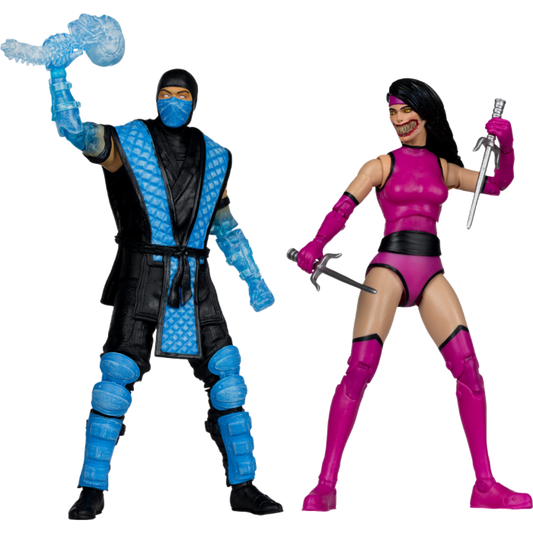Figuras Sub-Zero vs Mileena – Mortal Kombat Klassics – 2PK – McFarlane