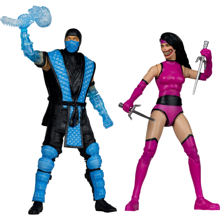 Figuras Sub-Zero vs Mileena – Mortal Kombat Klassics – 2PK – McFarlane
