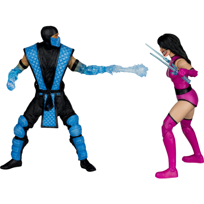 Figuras Sub-Zero vs Mileena – Mortal Kombat Klassics – 2PK – McFarlane