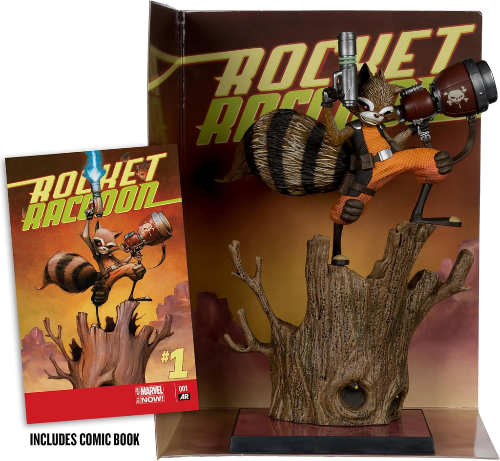Estátua Rocket Raccoon (A Chasing Tale) – Marvel Collection – 1:6th WV7 – McFarlane