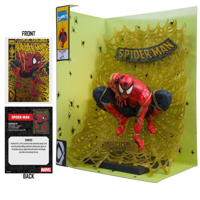 Estátua Spider-Man (Black and Gold Variant)(Gold Label)(D23) – Marvel Collection – 1:6th – McFarlane