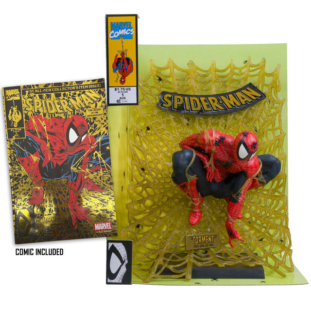 Estátua Spider-Man (Black and Gold Variant)(Gold Label)(D23) – Marvel Collection – 1:6th – McFarlane