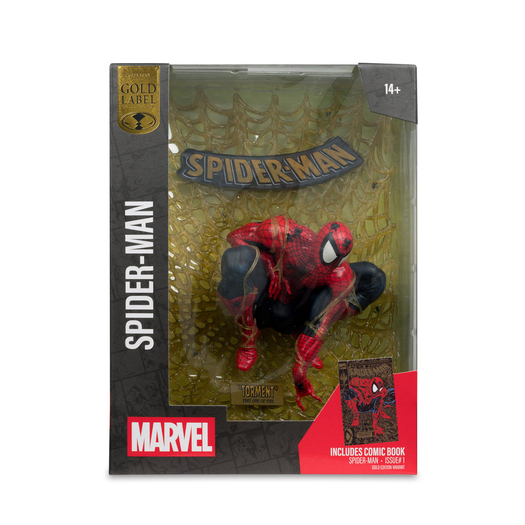 Estátua Spider-Man (Black and Gold Variant)(Gold Label)(D23) – Marvel Collection – 1:6th – McFarlane