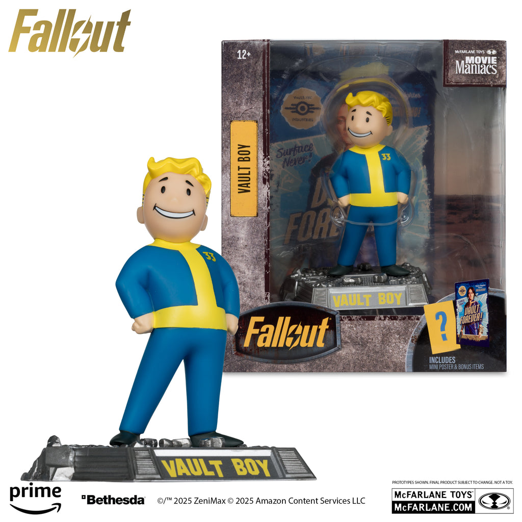 Estátua Vault Boy (Season 2 V2)(Chase) – Fallout – Movie Maniacs 6” Posed – McFarlane