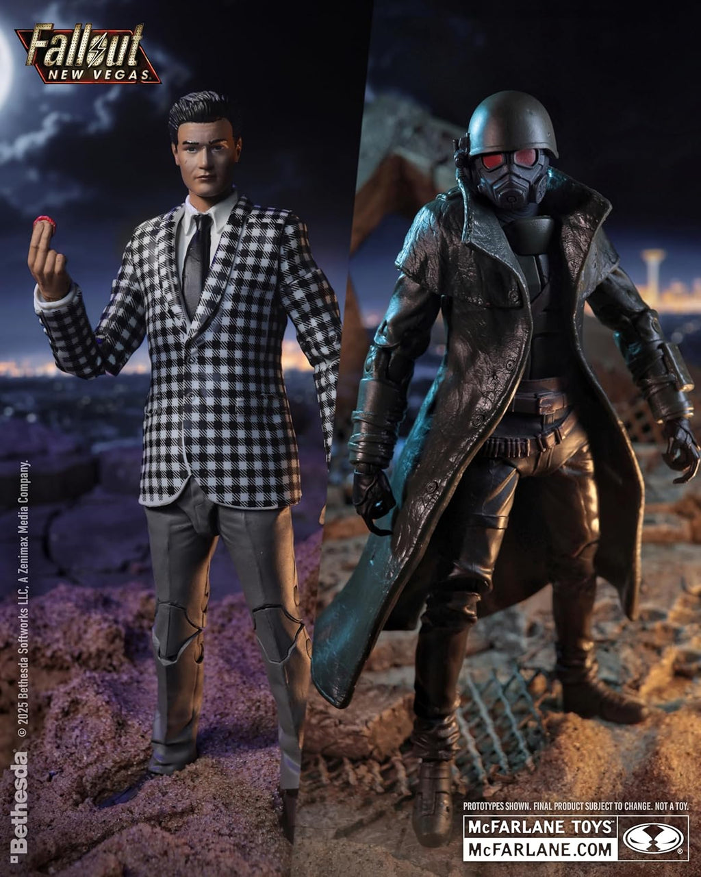 Riot Gear Ranger Figuras Riot Ranger Armor & Benny Survivor – Fallout: New Vegas – 7” F ...