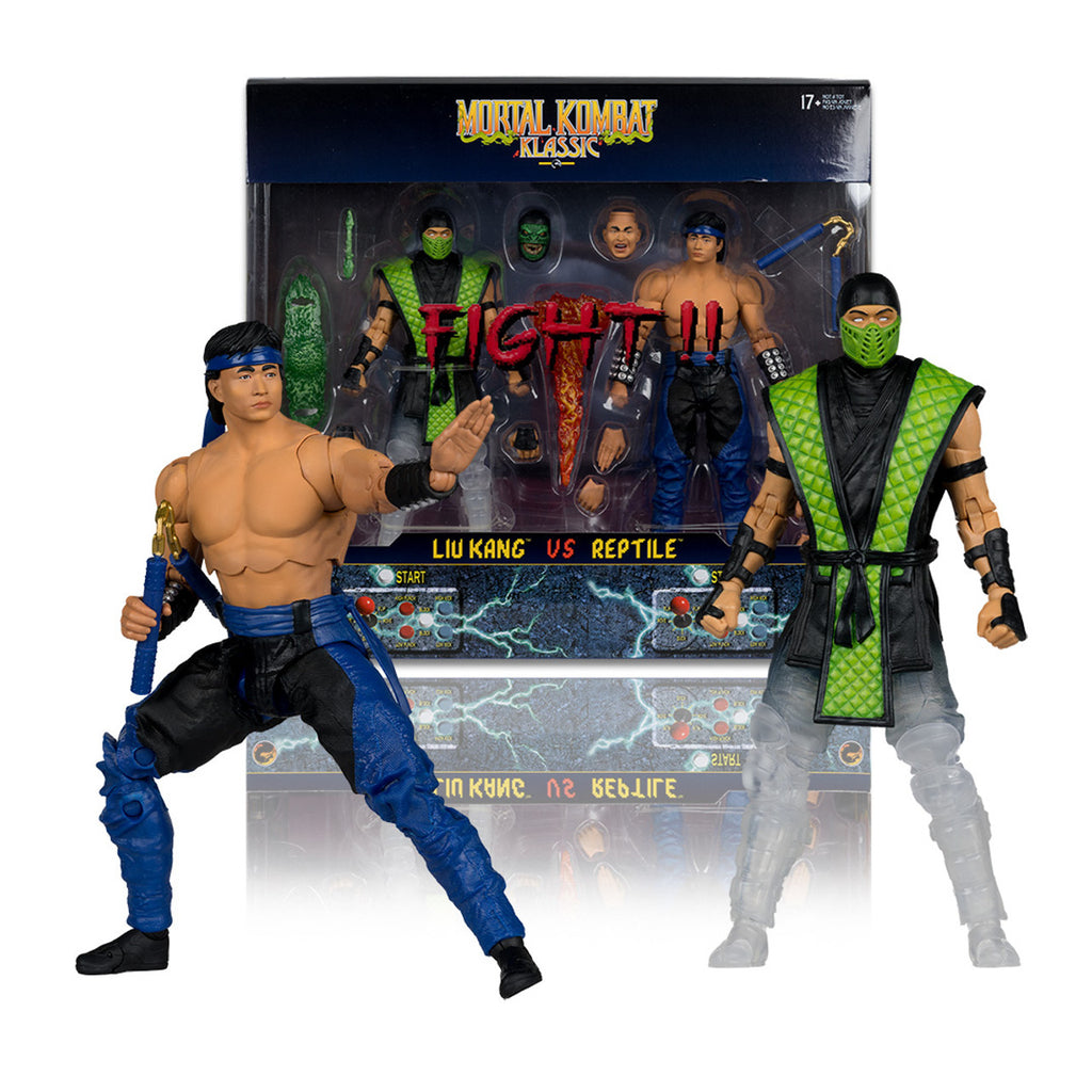 Figuras Liu Kang vs Reptile – Mortal Kombat Klassics – 2PK – McFarlane