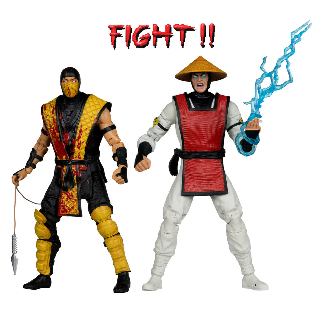 Figuras Scorpion vs Raiden – Mortal Kombat Klassics – 2PK – McFarlane