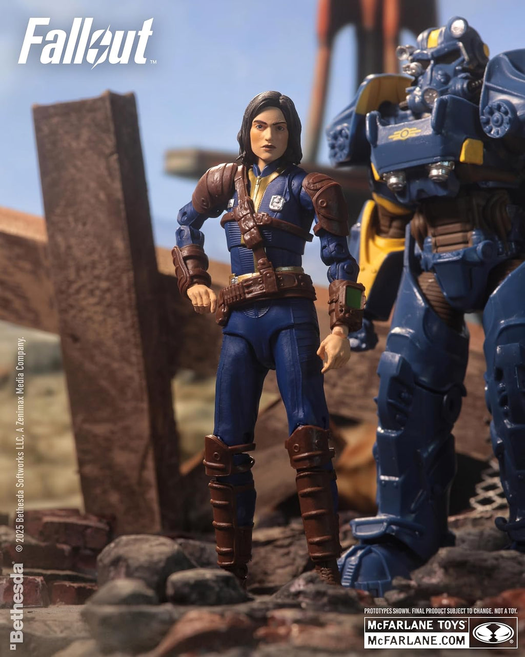 Figuras T-60 Vault Tec & Sole Survivor – Fallout 76 – 7” Figure 2PK – McFarlane