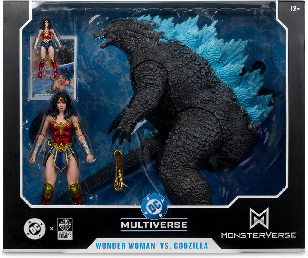 Figura Wonder Woman vs Atomic Blast Godzilla – Justice League x Monsterverse – 2PK – McFarlane