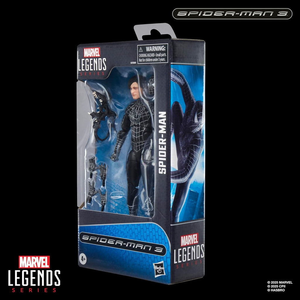 Figura Spider-Man Black Suit - Spider-man 3 -  Marvel Legends Series - Hasbro