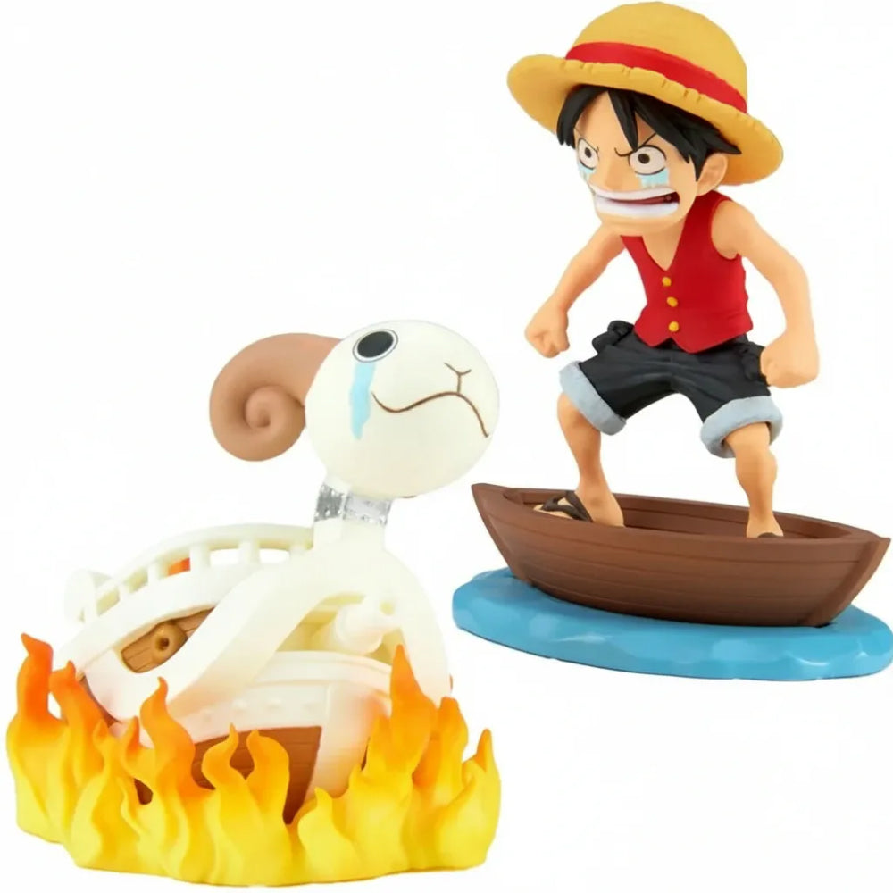 Estátua Monkey.D.Luffy & Going Merry – One Piece – World Collectable Figure Log Stories – Banpresto
