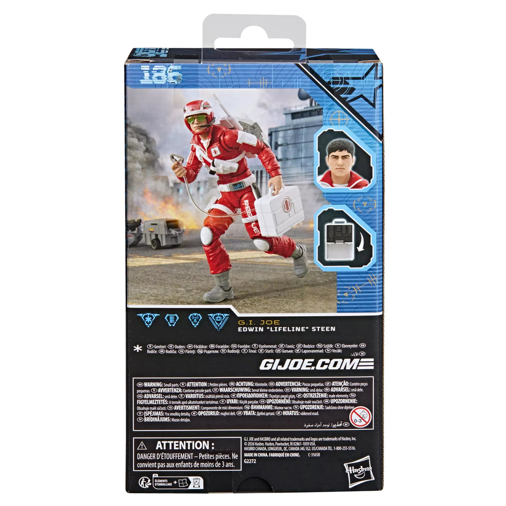 Pré-Venda - Figura Edwin 'Lifeline' Steen – G.I. Joe – Classified Series – Hasbro