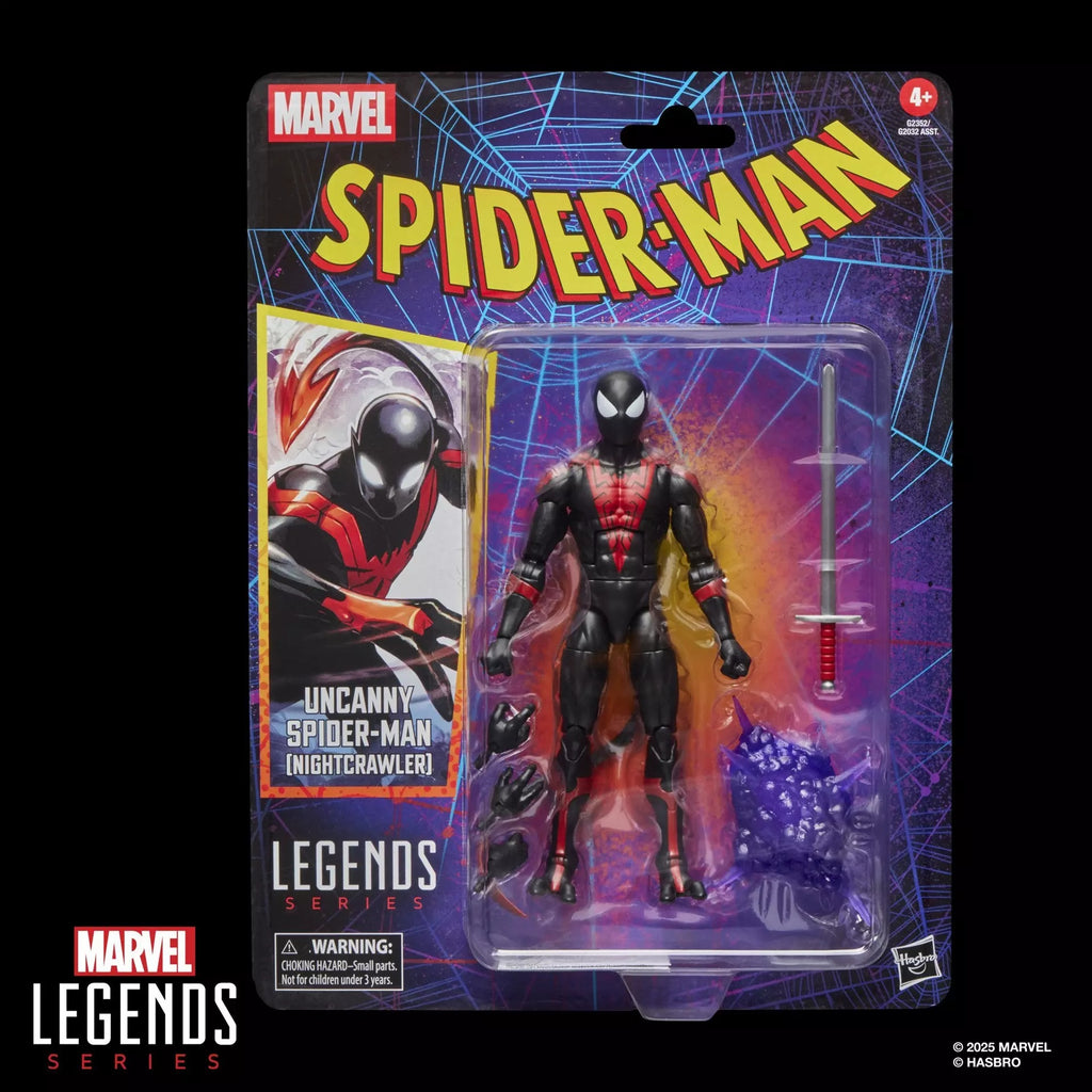 Pré-Venda - Figura Uncanny Spider-Man (Nightcrawler) - Marvel Legends Series - Retro Collection - Hasbro