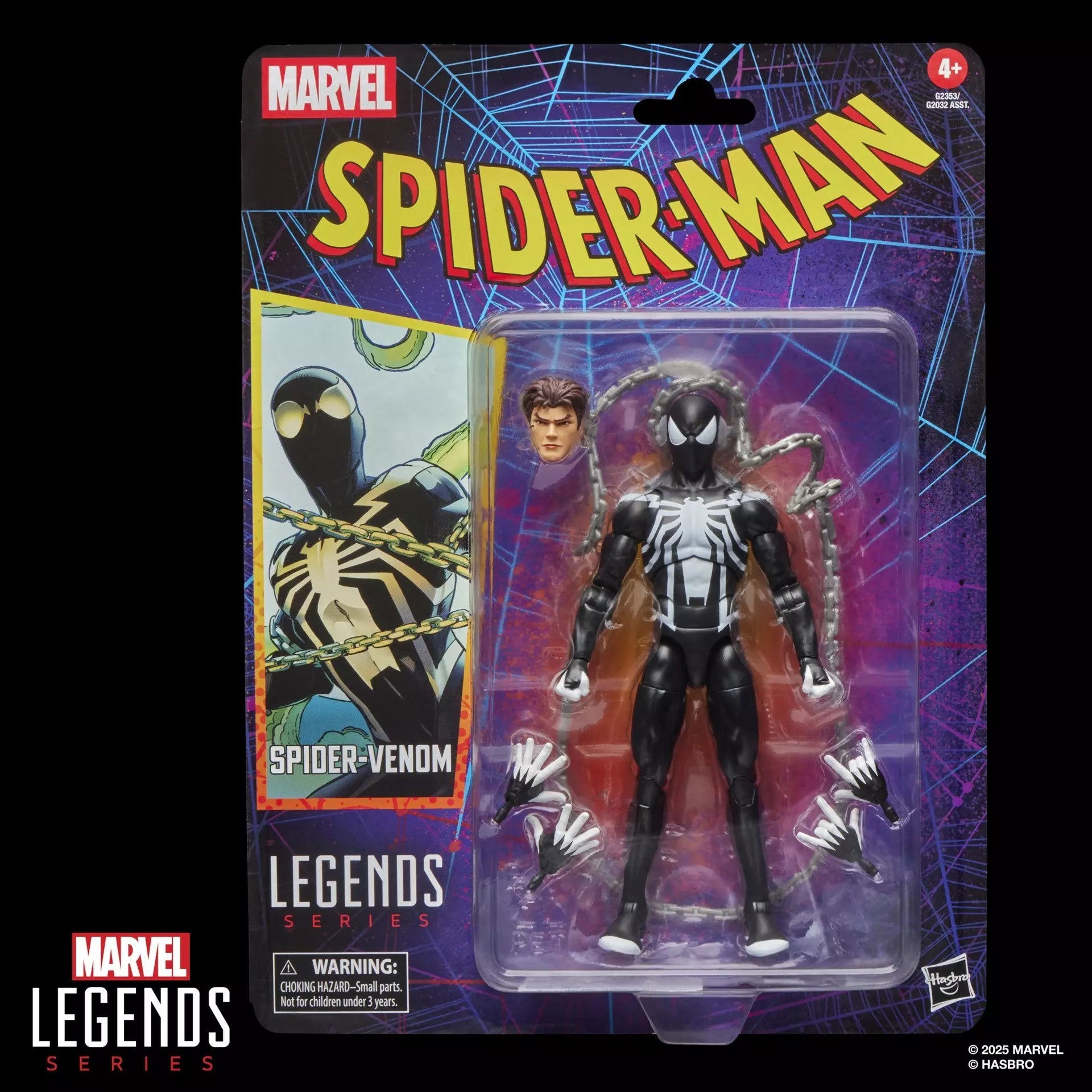 Figura Spider-Venom - Marvel Legends Series - Retro Collection