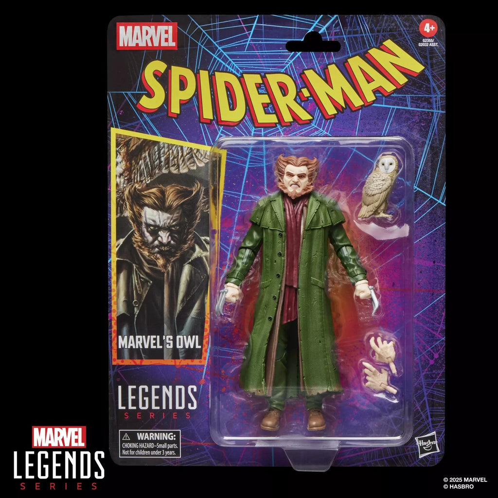 Pré-Venda - Figura Owl – Marvel Legends Series – Retro Collection – Hasbro